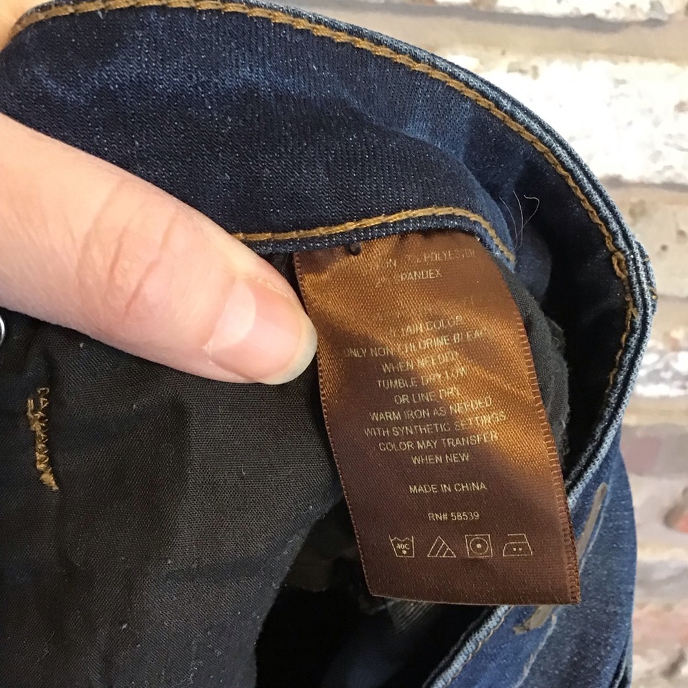 KUT FROM THE KLOTH Women's CATHERINE BOYFRIEND Dark Blue Denim Jeans 14 - Picture 7 of 8
